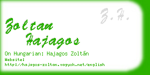 zoltan hajagos business card