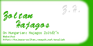 zoltan hajagos business card